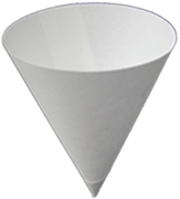 4oz cone paper cup straight edge